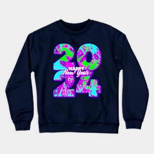 Visionary 2024: Embrace the Future with Vibrant Designs!" Crewneck Sweatshirt